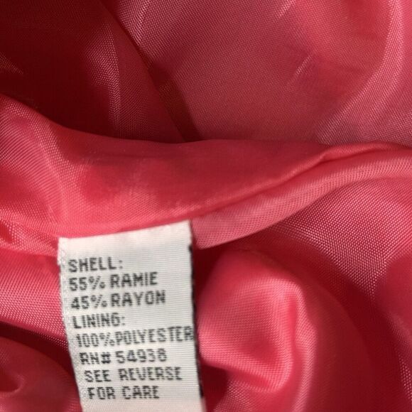 Retro Sz 10 Y2K Hot Pink Prairie Floral Cottage Core Flowy Skirt A Bell Lined - Picture 10 of 13